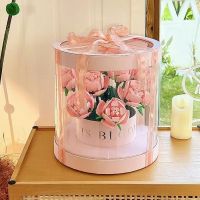 Small Particles of Immortal Rose Building Blocks Bouquet Puzzle Assembled Flower Toys Girls Series Valentines Day New Years Gift Music Box toys