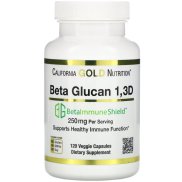 California Gold Nutrition, Beta Glucan 1-3D with Beta-ImmuneShield, 125 mg