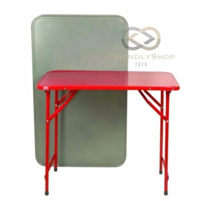 โต๊ะพับหน้าเหล็กขาสวิง[1กล่อง 2ตัว]ขาโต๊ะมีตัวล็อค ให้ความเเข็งแรง รับน้ำหนักได้ทั้ง 4มุม วางของหนักได้💢 fs99.