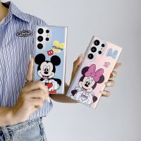 เคสนิ่มลายหมีวินนี่การ์ตูนน่ารักสำหรับ Samsung กาแล็คซี่ S23 S23Plus S23 S22มากที่คลุมเลเซอร์ S22Ultra S22Plus มีจี้