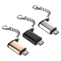 ???อะแดปเตอร์ Micro USB OTG Type C เป็น Micro USB ตัวเมีย,ขั้วต่อ USB Type-C สำหรับโทรศัพท์ Samsung Xiaomi Huawei แอนดรอยด์พร้อมสายโซ่ฟรี