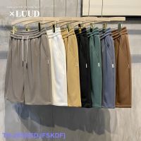 Top LUUD Korean Version Of Elastic Waist Drawstring Sports Shorts Boys Basic All-Match Outerwear 5 Five Points Casual New Middle Pants YY 卐✶۩