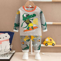 Long Kids Pajamas Sets Cotton Boys Toddlers Christmas Pajama Cool Halloween Pjs Warm Girl Nightwear for Children