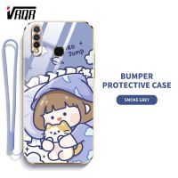 เคส VRQR สำหรับ Vivo Z1 Pro U3 Y19 Z5X 1915 1951 1918 Ins คุณภาพสูงแฟชั่นเรียบง่ายเคสโทรศัพท์น่ารักลายการ์ตูนเคสป้องกันซิลิโคน