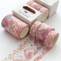 Japanese hand account tape 3 rolls boxed fresh and simple theme and paper tape girl heart DIY diary decoration stickers