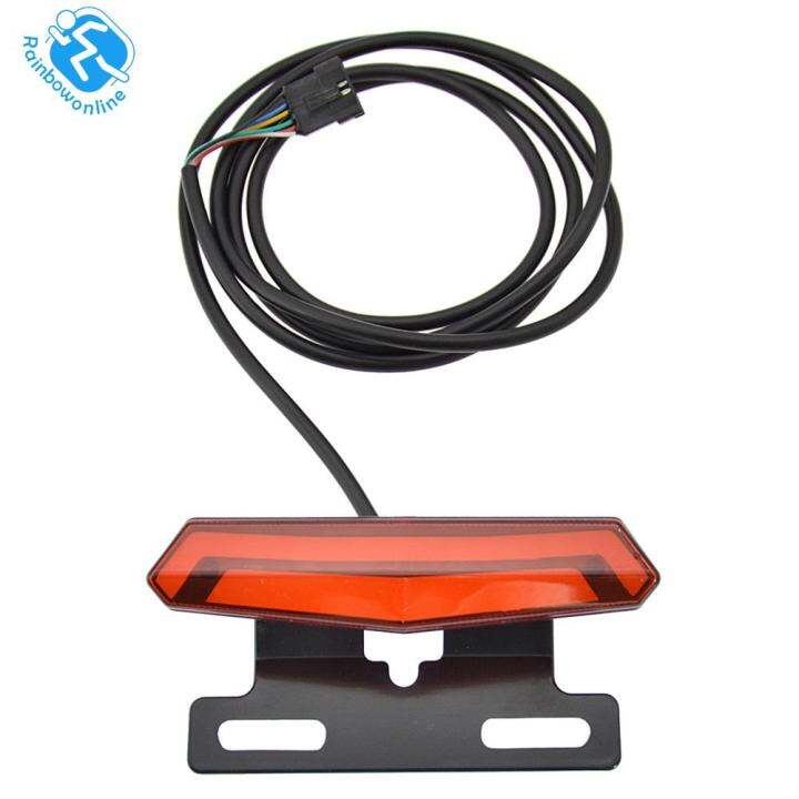 LED Ebike Brake Rear Light Energy Saving Ebike Turn Functional Tail