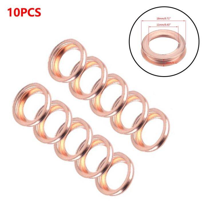 Washer Oil Drain Plug 10PCS 1102601M02 For Nissan Infiniti Gasket