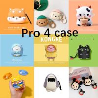 Pro4 caseเคสสำหรับ หูฟัง Airpods Pro 4 เคสน่ารักCorgiมังกรขาวบลูทูธหูฟังไร้สายครอบป้องกันสำหรับ airpods case