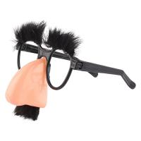 Disguise Glasses Big Nose Glasses with Eyebrows Mustache Silly Funny Photo Props Halloween Party Eyeglasses Novelty Prank for Performance Birthday Parties method