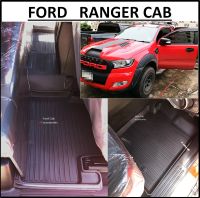 ผ้ายางปูพื้นรถยนต์ ถาดยางปูพื้นรถ พรมปูพื้นรถ FORD RANGER CAB &amp;gt; ฟอร์ด เรนเจอร์ แคป 5 ชิ้น เกียร์AT,MT ใช้แบบเดียวกัน &amp;gt; ปี 2012 - ปัจจุบัน