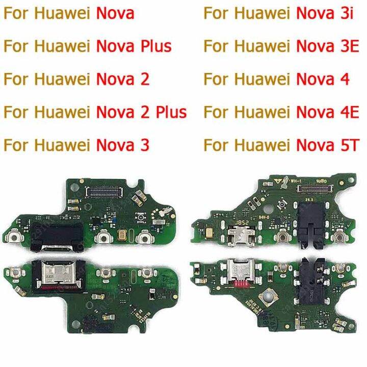 For Huawei Nova 5t 4e 4 3e 3i 3 2 Plus Original Charge Board Charging Port Ribbon Socket Usb 8210