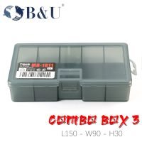 B&amp;U Fishing Box Large Capacity Slim 5-Compartments Clear Lid Fishing Tackle Box Fishing Accessories Lure Hook Boxes Storage Accessories