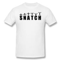 เสื้อยืดแขนสั้น พิมพ์ลาย Snatch Essential สีขาว แฟชั่นฤดูร้อน สําหรับผู้ชายเพาะกาย เล่นยิม ฝึกกล้ามเนื้อ  J7ID