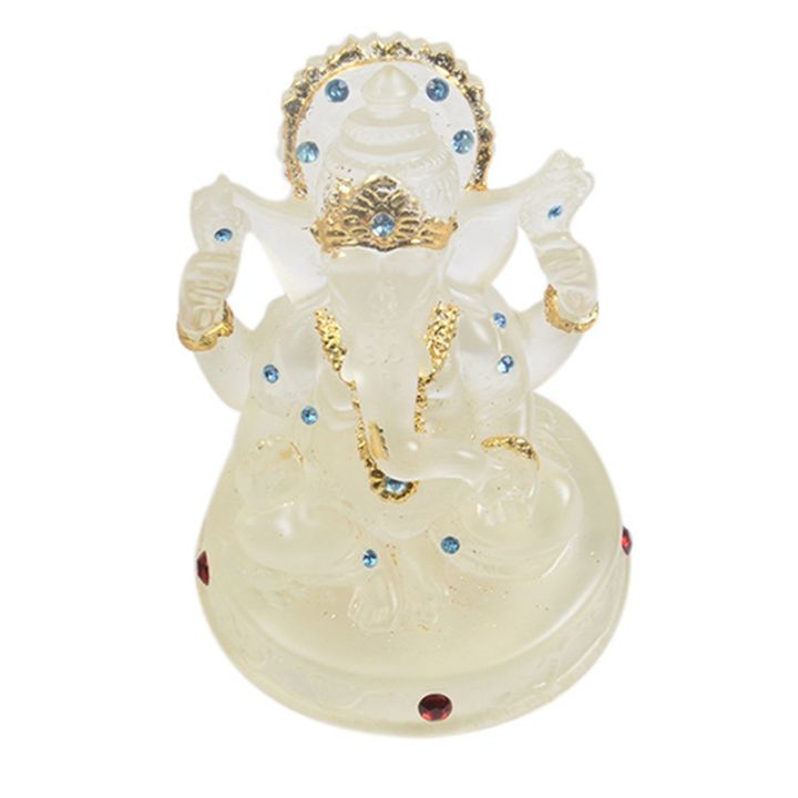 hindu-elephant-god-of-success-statue-resin-transparent-figurine-ornament
