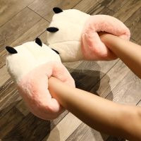 Fashion Lovely Creative soles of feet Anti Slip Quiet Indoor Womens Cartoon Slippers Winter Slippers Shoes Accessories