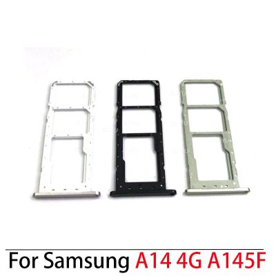 สำหรับ Samsung Galaxy A14 4G 5G A145F A145 A146B A146ซิมและช่องที่ใส่ถาดการ์ด SD อะไหล่อะแดปเตอร์ชิ้นส่วน