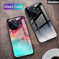 เคสโทรศัพท์ฝาครอบกระจกเทมเปอร์ Realme 11 4G ฝาหลังกระจกท้องฟ้าดาวดีไซน์คู่ Realme เคสสำหรับ Realme ฝาครอบขนาด11 4G