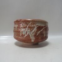 久尻窯　志野焼　茶碗 SHINO WARE JAPANESE TEA Bowl ก.12 ส.8 cm