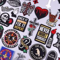 Cross/Letters Patch Iron On Patches On Clothes Stickers Clothing Thermoadhesive Patches For Clothing Embroidery/Hippie Patch Sew
