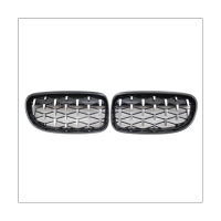 Car Front Bumper Diamond Grille Chrome Kidney Grills for 3 Series E90 E91 4 Doors Facelift 2009-2012