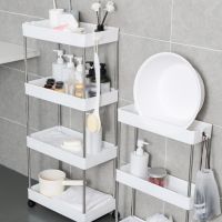 【CC】 2021 New Multilayer Storage Cart Shelves Shelving Rolling Wheels Bedroom Organizer