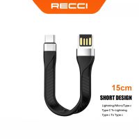 HOT weime428 - / Recci Fast Charging Short Data Cable 15Cm Portable Cord For iPhone Lightning Type C Micro Usb