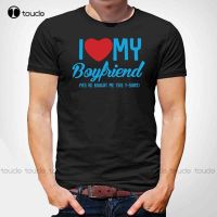 Brand New  Summer Mens Short Love My Boyfriend Funny Christmas Present T Shirt Tshirt T Shirt Gay Lgbt White! Cute T Shirts XS-6XL