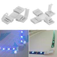 10mm Connector 4 Pin L T Cross Shape PCB Solderless Corner Connector Strip Connector For RGB 3528 5050 Led Strip Clip-on Coupler