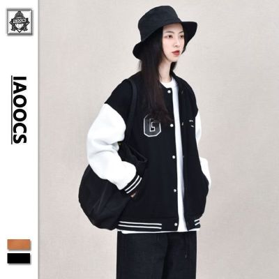 Korean Version of The All-match Couple Jacket Black Hong Kong Trend nd Loose Casual Student Varsity Jacket