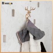 Blesiya Deer Head Shape Wall Hook Hanger Scarf Bag Holder for Bathroom