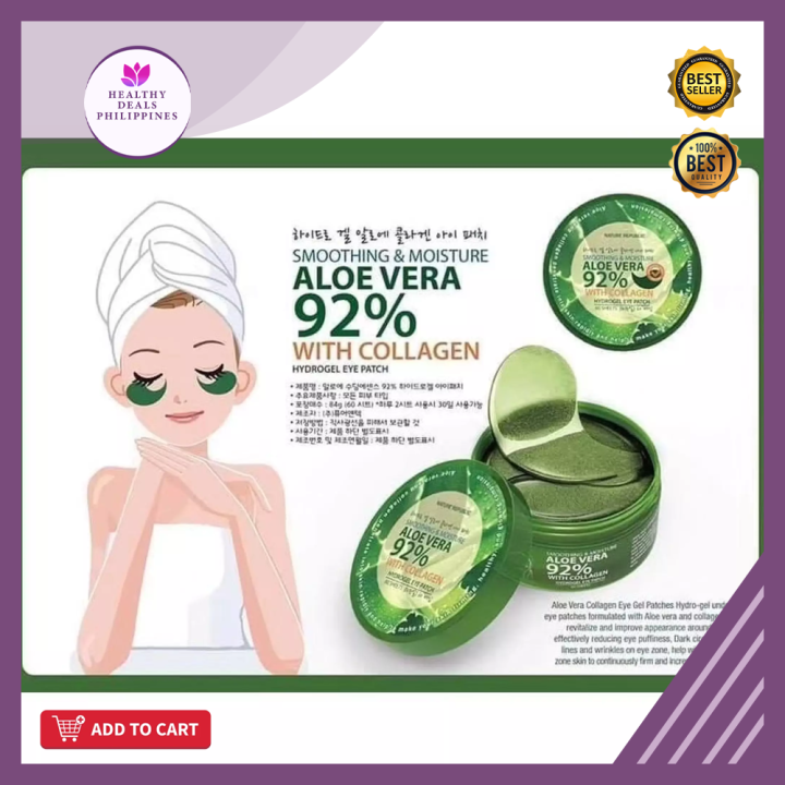 Nature Republic Aloe Vera 92 with Collagen Hydrogel Eye Patch