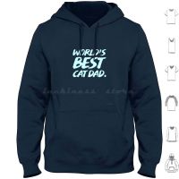 WorldS Best Cat Dad Hoodies Long Sleeve Cats Feline Cat Furry Cute Dad Daddy Worlds Best