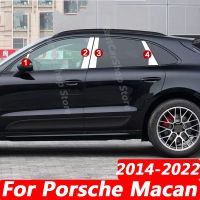 ขายดี Mgs7!!สำหรับ Porsche Macan 2014-2022เสาหน้าต่างประตูรถเหล็กสแตนเลสรถยนต์อุปกรณ์เสริมฝาครอบโพสต์เสาโครเมียม