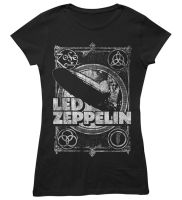 Ladies นำ Zeppelin Shook Me Jimmy Page หินอย่างเป็นทางการเสื้อยืดผู้หญิง T Shirt