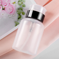 250ml Clean Polish Gel Liquid Cosmetics Storage Bottles Nail Art Remover Push Down Empty Dispenser