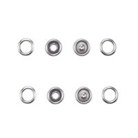 100 Sets Snaps Buttons with Setting Tool Heavy Duty Studs Hollow Solid Prong 9.5mm for Crafting Clothes Bags Hats Jeans Haberdashery