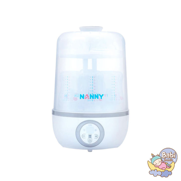 nanny-เครื่องนึ่งขวดนม-เครื่องนึ่งขวดนมไฟฟ้า-3-in-1-พร้อมอบแห้ง-รับประกันนาน-1-ปี