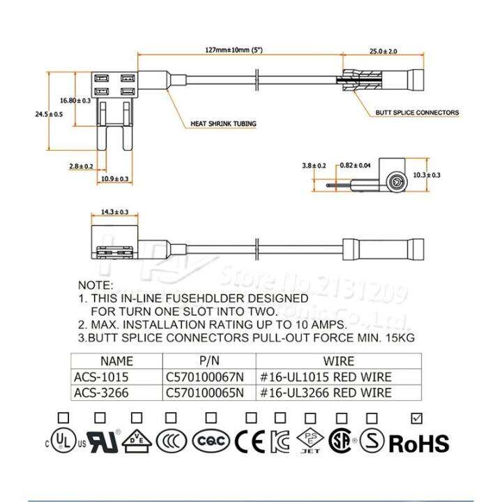 อะแดปเตอร์-tap-พร้อม-10a-micro-mini-standard-atm-blade-fuse-12v-mini-ขนาดกลางขนาดเล็กกล่องฟิวส์รถยนต์-add-a-circuit-piggy-back-fuse-tutue-store