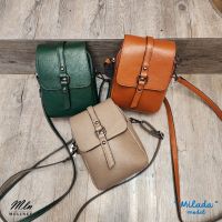 MLN bags กระเป๋าสะพายข้างทรงตั้ง รุ่น Milada อะไหล่ดำ แบบunisex ใช้ได้ทั้งผู้ชายและผู้หญิง