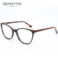 ZENOTTIC Acetate Prescription Glasses Women Myopia Optical Eye Glasses Anti-Blue-Ray Hyperopia Eyeglasses Photochromic Fashion