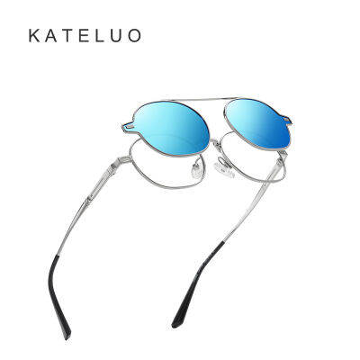 KATELUO แว่นกันแดดโพลาไรซ์สำหรับบุรุษและสตรี One Mirror Dual Purpose Glasses CG8802