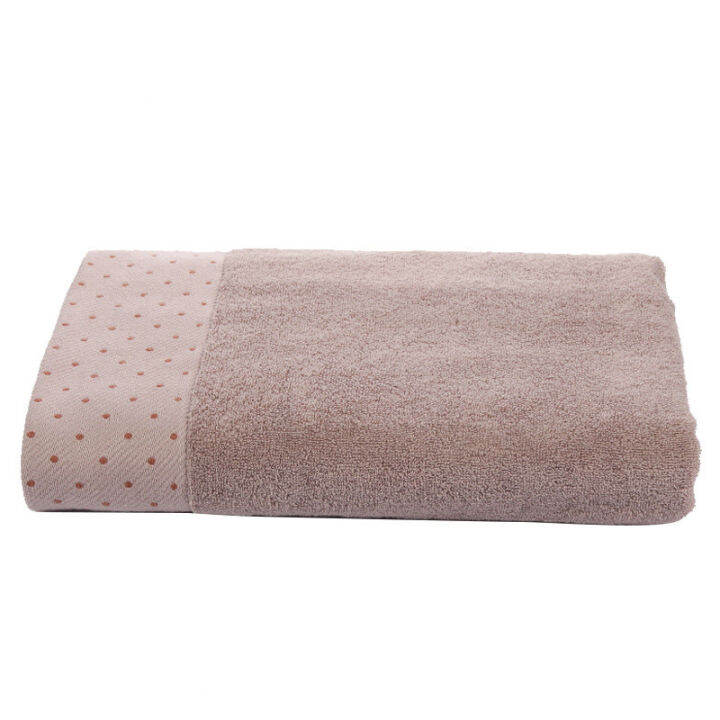 70x140cm-100-cotton-absorbent-dot-pattern-solid-color-soft-comfortable-men-women-bathroom-travel-bath-towel