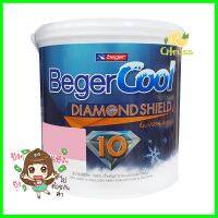 สีน้ำทาภายนอก BEGER Cool DiamondShield 10 BASE B กึ่งเงา 1 แกลลอน (3.8 ลิตร)WATER-BASED EXTERIOR PAINT BEGER COOL DIAMONDSHIELD 10 BASE B SEMI-GLOSS 1GAL **ขายดีที่สุด**