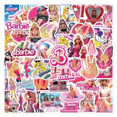 60PCS/set Barbie Stickers decorate laptop luggage ledger toys Waterproof stickers