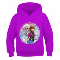 Children Cartoon Anime Frozen Lovely Anna Elsa Hoodies Printed Harajuku Sweatshirt Kids Autumn Tops Baby Girls Casual Pullovers