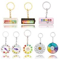 MY SOCIAL BATTERY Power mood change brooch cartoon cute pin Expression management daisy key chain