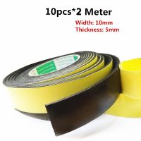 10pcs EVA single-sided foam tape buffer decompression shock sponge tape waterproof insulation soundproof crash strip 2M * 10mm Adhesives  Tape