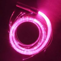 Space LED Fiber Optic Whip 360° Swivel Super Bright Light Up Rave Toy Pixel Flow for Dancing Parties Shows EDM Music Festivals