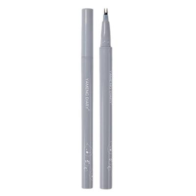 Double Tip Lower Eyelash Pencil Smudge Proof Waterproof Pencil Eyeliner Long Wear Smudge Proof Quick-Drying Eyelash Pen beneficial