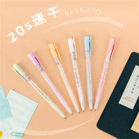 3/6PCS Candy สี Quick-Drying กาวปากกาคู่มือกาวแข็ง Stick นักเรียนคู่มือ DIY ความหนืดสูงกาวสำนักงาน-Bajinde